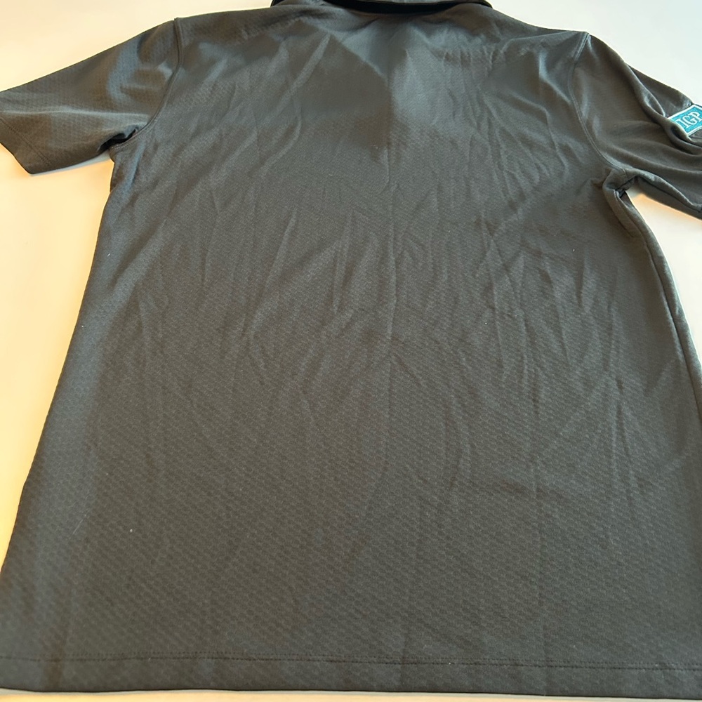 Nike Golf Polo Shirt for Men, Black, Collared, Short Sleeve, IGP Logo, Mens Sz S - Picture 8 of 10
